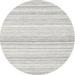 Ahgly Company Machine Washable Indoor Round Contemporary Gray Cloud Gray Area Rugs 7 Round