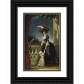 AdÃ©laÃ¯de Labille-Guiard 13x18 Black Ornate Wood Framed Double Matted Museum Art Print Titled - Mme Louise-Elisabeth with Her Two Year Old Son