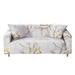 1/2/3/4 Seater Printed Sofa Covers Stretch Elastic Couch Slipcover Protector Removable Washable for Dining Roomï¼Œ White Marble