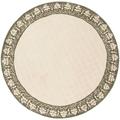 Safavieh Handmade Total Performance Jamilah Oriental Trellis Rug Light Green 8 Round 8 Round Indoor Living Room Bedroom Brown Round