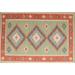 Ahgly Company Indoor Rectangle Contemporary Light French Beige Brown Oriental Area Rugs 6 x 9