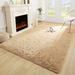 TWINNIS Super Soft Area Rug for Living Room Bedroom Shaggy Accent Carpets for Kids Girls Rooms 4 x5.3 Light Tan