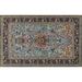 Ahgly Company Indoor Rectangle Traditional Dark Gray Persian Area Rugs 6 x 9