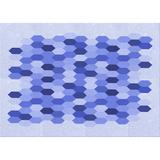 Ahgly Company Machine Washable Indoor Rectangle Transitional Royal Blue Area Rugs 8 x 10