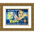 Hollywood Photo Archive 24x19 Gold Ornate Wood Framed with Double Matting Museum Art Print Titled - Curse of the Werewolf