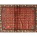 Ahgly Company Indoor Rectangle Traditional Red Persian Area Rugs 4 x 6