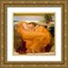 Leighton Frederic 12x12 Gold Ornate Wood Framed with Double Matting Museum Art Print Titled - Flaming June