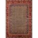 Ahgly Company Machine Washable Indoor Rectangle Industrial Modern Tiger Orange Brown Area Rugs 5 x 8