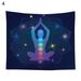 Rectangular Yoga Tapestry Clear Print Smooth Tear Resistant Yoga Wall Tapestry for Home