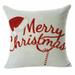 Costyle Linen Decorative Throw Pillow Cover 18 Ã—18 Christmas Xmas Soft Cushion Cover Home Decor Pillow Case
