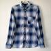 American Eagle Outfitters Tops | American Eagle Outfitters Women's Blue Plaid Button Down Shirt Size M | Color: Blue | Size: M