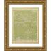 USGS 19x24 Gold Ornate Wood Framed with Double Matting Museum Art Print Titled - Jones Cove Tennessee Quad - USGS 1935