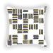 Nordic Art Style Letter Printing Pillow Plush Home Living Room Pillow Case Geometry Cushion Cover