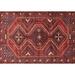 Ahgly Company Indoor Rectangle Traditional Chestnut Brown Persian Area Rugs 6 x 9