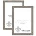 8x9 Gray Barnwood Picture Frame for Puzzles Posters Photos or Artwork (2-Pack)