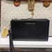 Michael Kors Bags | Michael Kors Large Double Zip Wristlet Wallet Phone Case Clutch Black | Color: Black/Silver | Size: Large