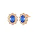 Le Vian® 1.37 Ct. T.w. Blueberry Tanzanite®, 1/3 Ct. T.w. Nude Diamonds™ Earrings In 14K Strawberry Gold