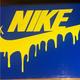 Nike Storage & Organization | Custom Wooden Nike Shoe Box | Color: Blue/Yellow | Size: Os