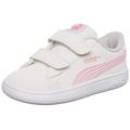 PUMA Unisex Baby Smash V2 Buck V INF Sneaker, Nimbus Cloud-Pink Lady, 7 UK Child