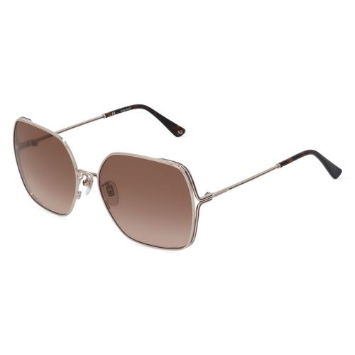 Nina Ricci NRISNR301 Damen-Sonnenbrille Vollrand Achteckig Metall-Gestell, silber