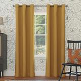 Sun Zero Saxon Energy Saving Blackout Grommet Curtain Panel, Single Panel