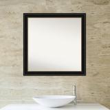 Red Barrel Studio® Manhattan Black Bathroom Vanity Non-Beveled Wall Mirror Plastic | 30 H x 30 W in | Wayfair 7487740024D5400182C65FED0DAD663A