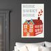 Rosalind Wheeler Typography & Quotes Wall Art Canvas Prints Room "Kids Sweet Home" Childrens Bedroom Décor Canvas in Orange/White | Wayfair