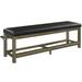 Everly Quinn Spectator Storage Bench By RAM Game Room Faux Leather/Solid + Manufactured Wood/Wood/Leather in Black | 21 H x 63 W x 17 D in | Wayfair