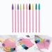 opvise 50Pcs/Bag Eyelashes Brushes Disposable Dual Purpose Plastic Portable Mascara Wands for Girl