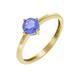 V Ring 375/- Gold Tansanit Blau Glänzend 0,82Ct. (Größe: 056 (17,8))