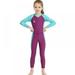 Kids Diving Suit Children Full Body Wetsuit Keep Warm One-Piece Long Sleeves Uv Protection Swimwear For Surfing Snorkeling Swimming