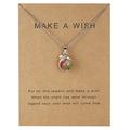 Kayannuo Christmas Clearance Dolphin Lady Necklace Paper Card Butterfly Necklace Small Gift Pendant Necklace Jewelry