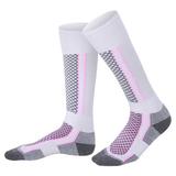 UDIYO 1 Pair Winter Men Women Outdoor Sports Snowboard Cotton Thermal Warm Long Ski Socks