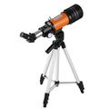 CACAGOO 70mm Astronomical Telescope 150X High Power Monocular Telescope Refractor Spotting Scope with 5Ã—24 Finder Scope Tripod Moon Filter 3X Barlow Lens for Star Gazing Bird Watching Camping