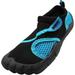 NORTY Girls Water Shoes Child Female Lake River Shoes Black Turquoise 12