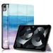 ELEHOLD Folding Rugged Case for iPad 10.9 inch 2022 10th Gen PU Leather Case Kickstand Magnetic Auto Wake/Sleep Folio Slim Shockproof Case For iPad 10th Gen 10.9 inch 2022 Q