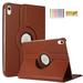 Mantto 360 Rotating Case for iPad Air 5th Generation (2022) / iPad Air 4th Generation (2020) 10.9 Inch with Pencil Holder - 360 Degree Rotating Stand Cover with Auto Sleep/Wake Brown