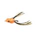 AURORA TRADE 3cm Fishing Lure Dual Hooks with Tassels Spinner Sequin Hollow Simulated Long Casting Artificial Soft PVC Snakehead Frog Bait Fishing Gear