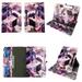 Purple Marble 7-inch Tablet Case Universal for 7-7.9 inch Android Cases 360 Rotating Slim Folio Stand Protector Pu Leather Cover Travel e-reader Card Cash Slots with Multiple Viewing Angles