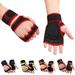 1 Pair Sport Gloves Breathable Ultra-Light Wear-resistant Easy-wearing Washable Protect Hand Silicone Men Women Weight Lifting Exercise Gloves for Outdoor Black