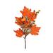 Gerich Artificial Maple Leaves Branch Mini Pumpkin Decor Fake Fall Leaves Stems Plants Outdoor Home Decor