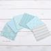 Threadart 6 Fat Quarter Bundles - Light Blue Color Builder Prints 100% Cotton Fabric - Premium 100% Cotton Quilting Fabric - No Duplicates - Full Size Fat Quarters 18 x21