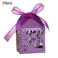 20Pcs Rose Laser Cut Wedding Party Favor Boxes Candy Boxes Chocolate Gift Boxes Bridal Birthday Shower Cutout Butterfly Candy Boxes Mr Mrs Wedding Party Favor Chocolate Case