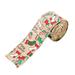 Christmas Tree Wired Edge Burlap Ribbon Christmas Creative Decorations Gift for Christmas Day Type A