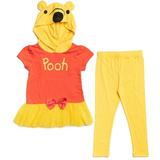 Disney Winnie the Pooh Infant Baby Girls Tunic Peplum T-Shirt and Leggings Infant to Little Kid