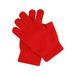 XINSHIDE Gloves Mens And Womens Writing Gloves Stretch Knitted Wool Show Finger Solid Color Cycling Gloves