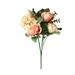 Rose Peony Artificial Wedding Flower Bridal Decor Leaves Flower Bouquet Home Home Decor Hydrangea Artificial Flowers in Vase Winter Stems for Vases Wisteria Hanging Flowers Wisteria Flowers Artificial