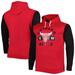 Men's Fanatics Branded Red/Black Chicago Bulls Big & Tall Bold Attack Pullover Hoodie