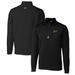 Men's Cutter & Buck Black George Mason Patriots Traverse Stretch Quarter Zip-Pullover Top