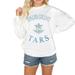 Women's Gameday Couture White Rollins College Tars Good Vibes Premium Fleece Drop Shoulder Pullover Sweatshirt